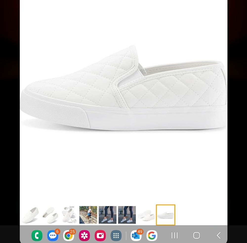 JENN ARDOR Women's Slip On Sneakers Fashion Flats Shoes Comfortable Casual Shoes